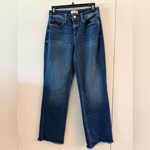 L'AGENCE Women's Straight-Leg Jeans in Dark Blue Denim